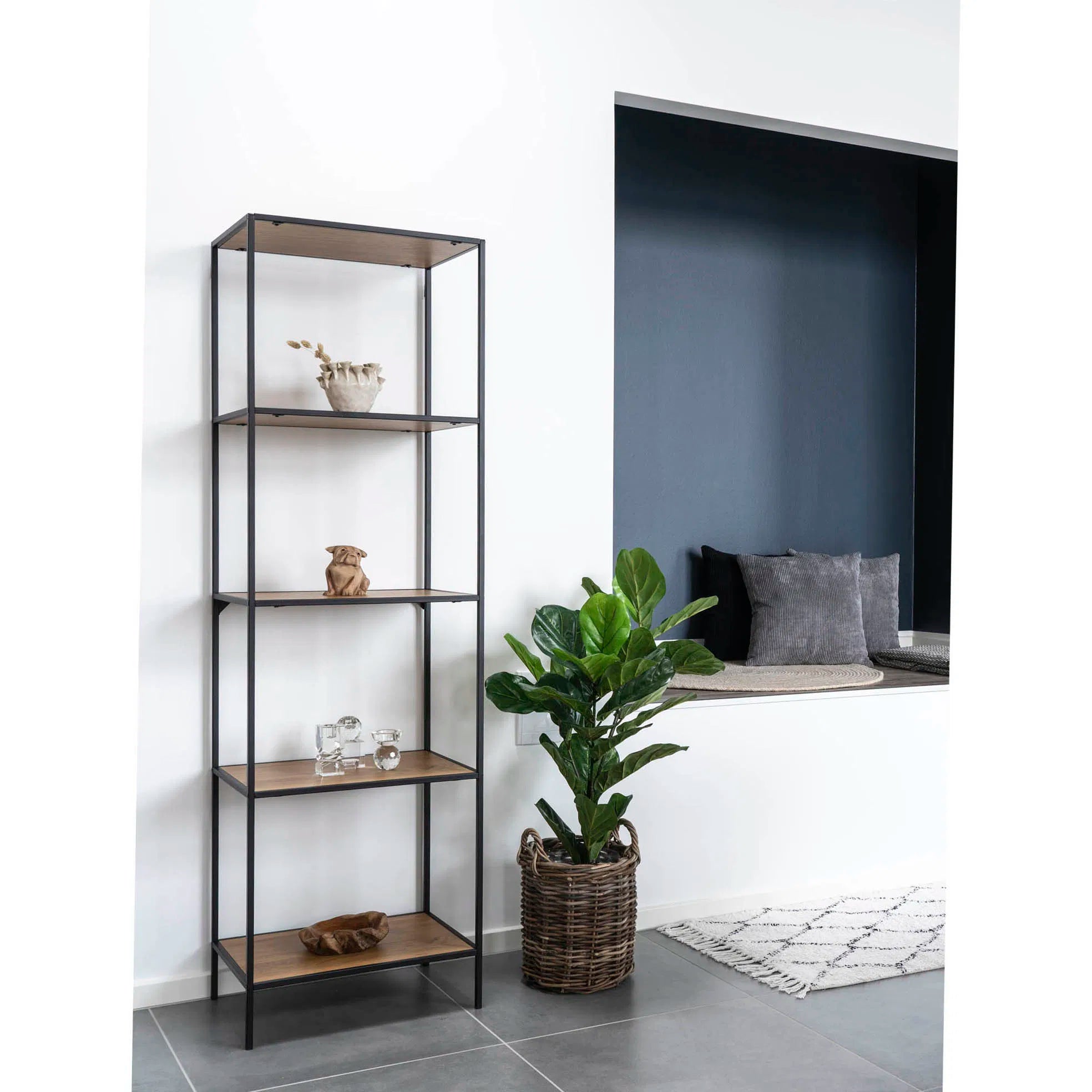 Artificial Plant Fiddle Leaf Tree – 100 cm elegant eye-catcher with large leaves