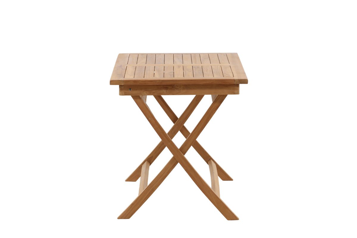 Garden table Siana - a square dining table made of teak wood