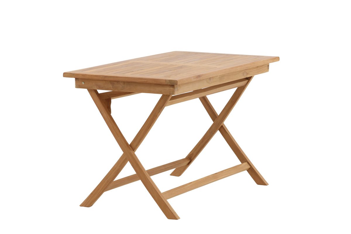 Garden table Siana - a square dining table made of teak wood