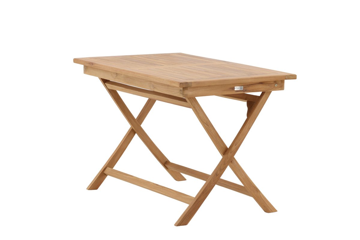 Garden table Siana - a square dining table made of teak wood