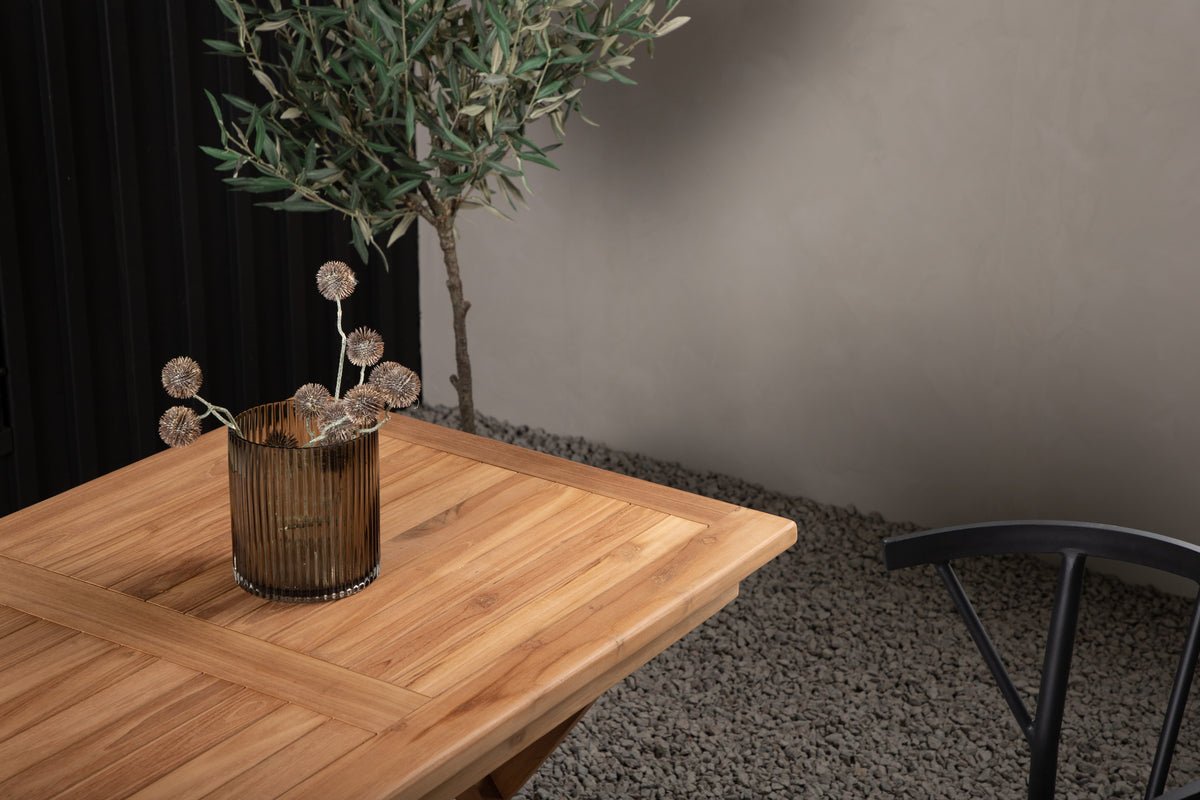 Garden table Siana - a square dining table made of teak wood