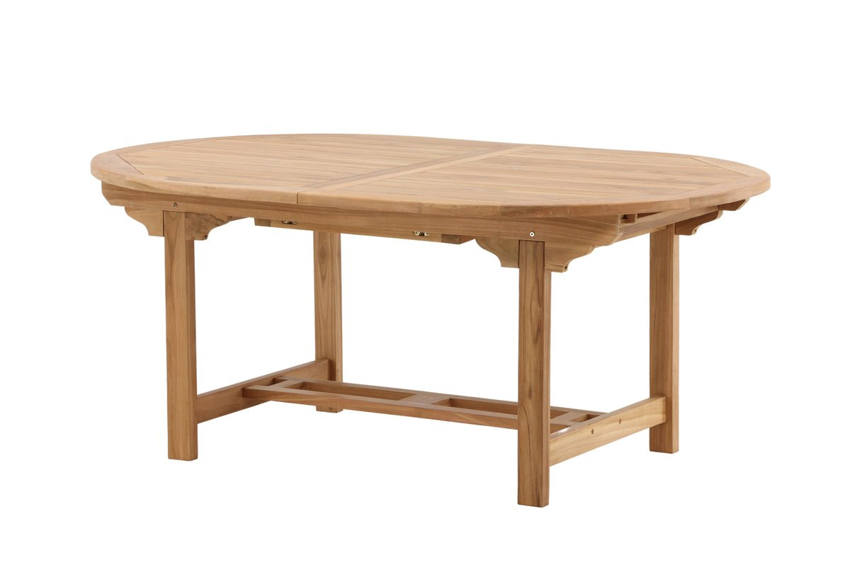 Garden table Navira - an oval dining table made of teak wood