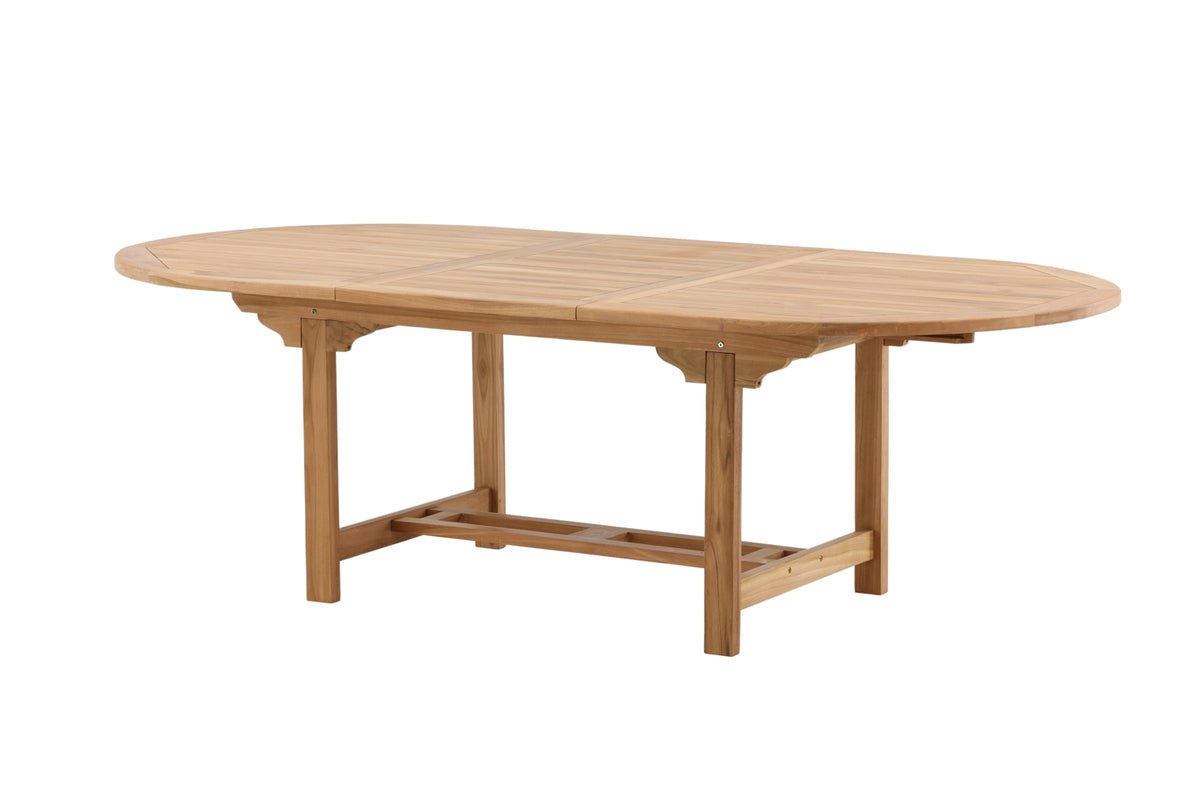 Garden table Navira - an oval dining table made of teak wood