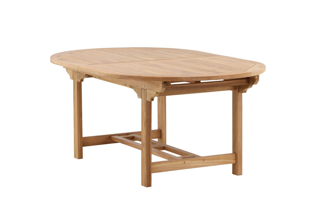 Garden table Navira - an oval dining table made of teak wood