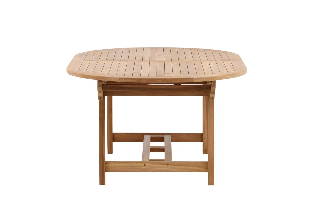 Garden table Navira - an oval dining table made of teak wood