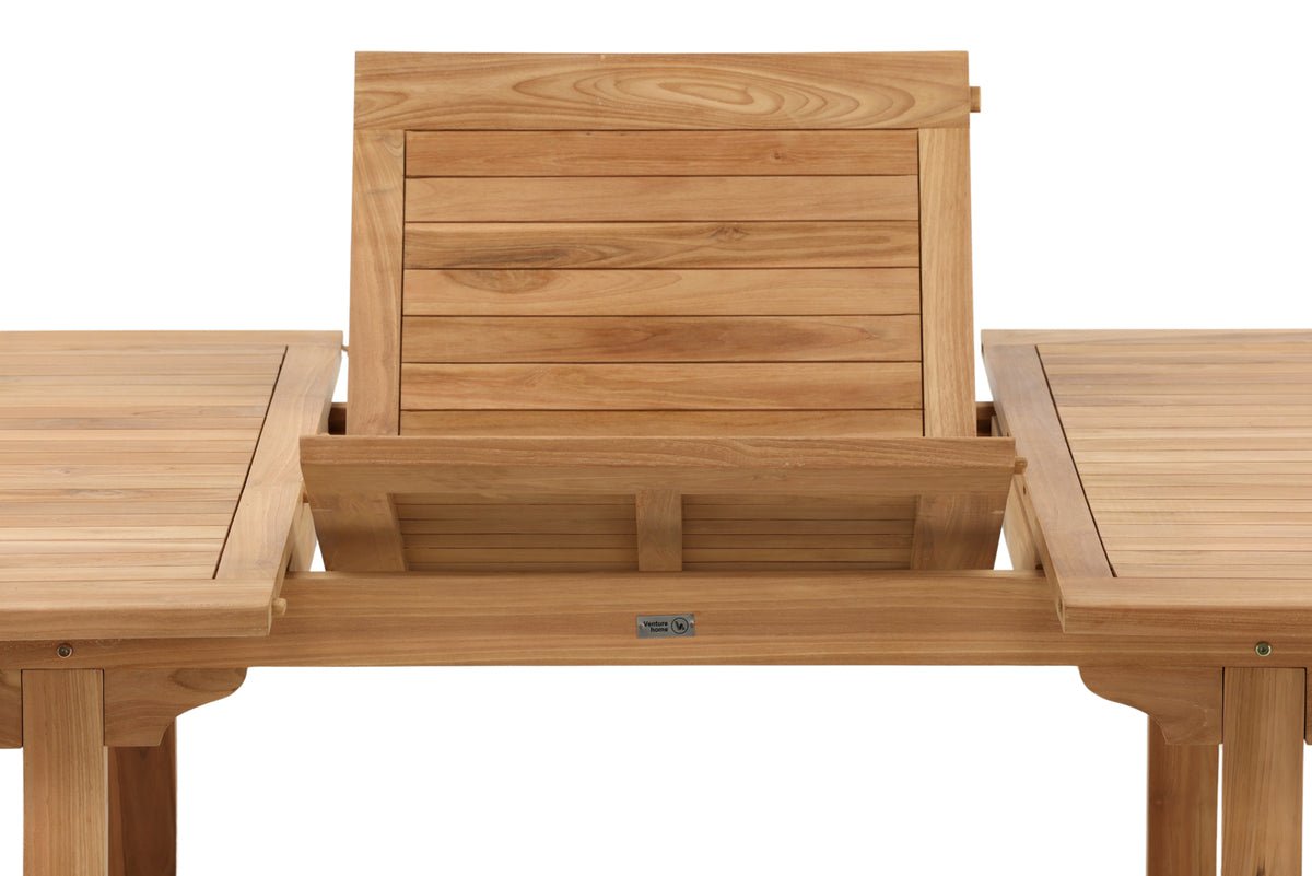 Garden table Navira - an oval dining table made of teak wood