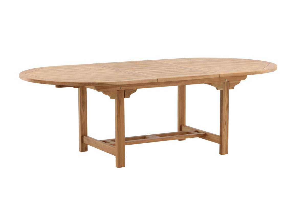 Garden table Navira - an oval dining table made of teak wood