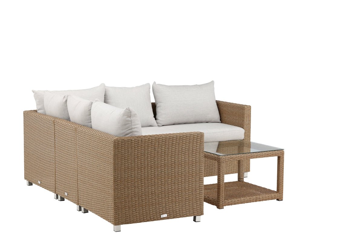 Garden Lounge Set Ludwiga - Available in Natural or Black
