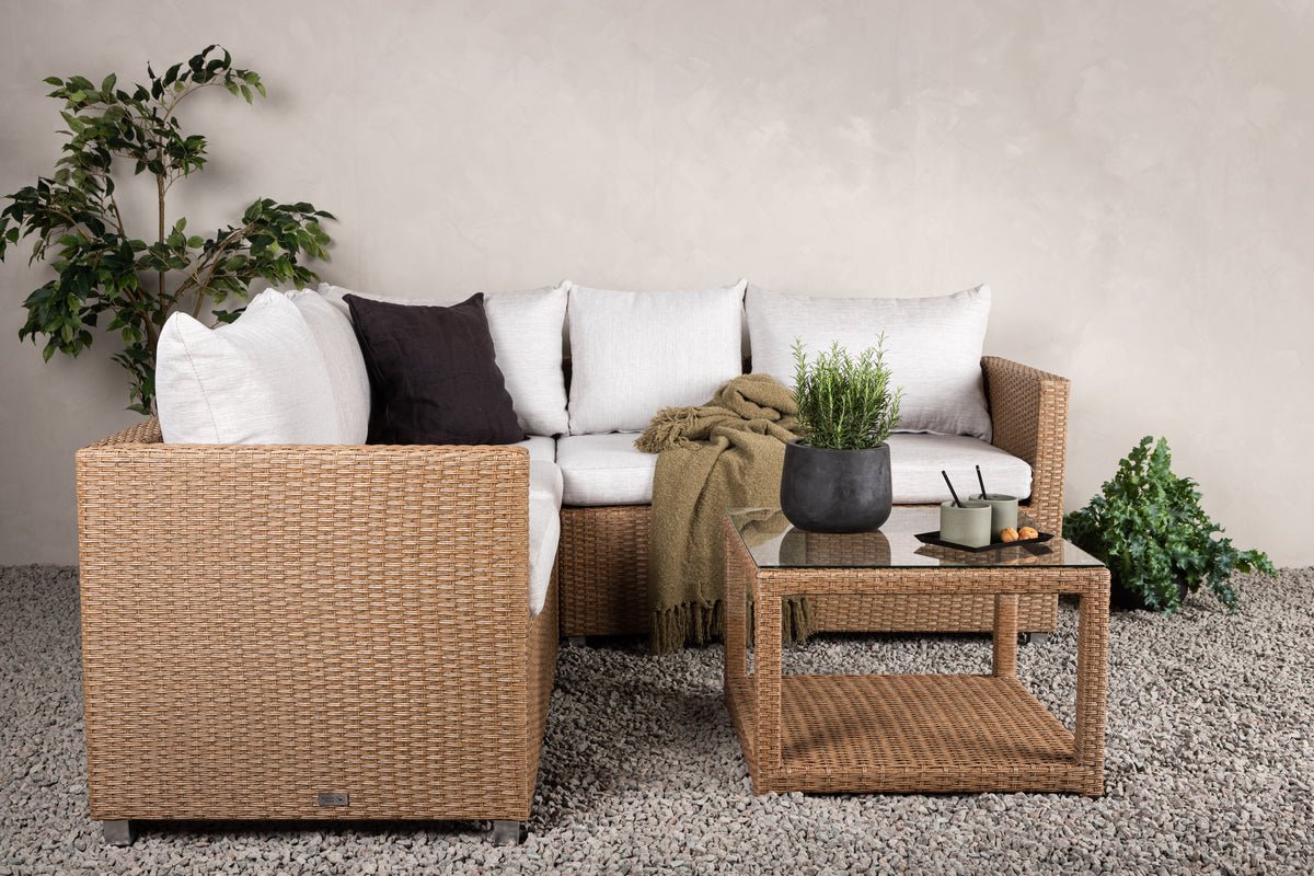 Garden Lounge Set Ludwiga - Available in Natural or Black