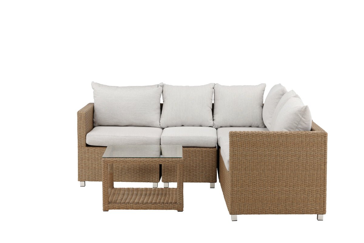 Garden Lounge Set Ludwiga - Available in Natural or Black