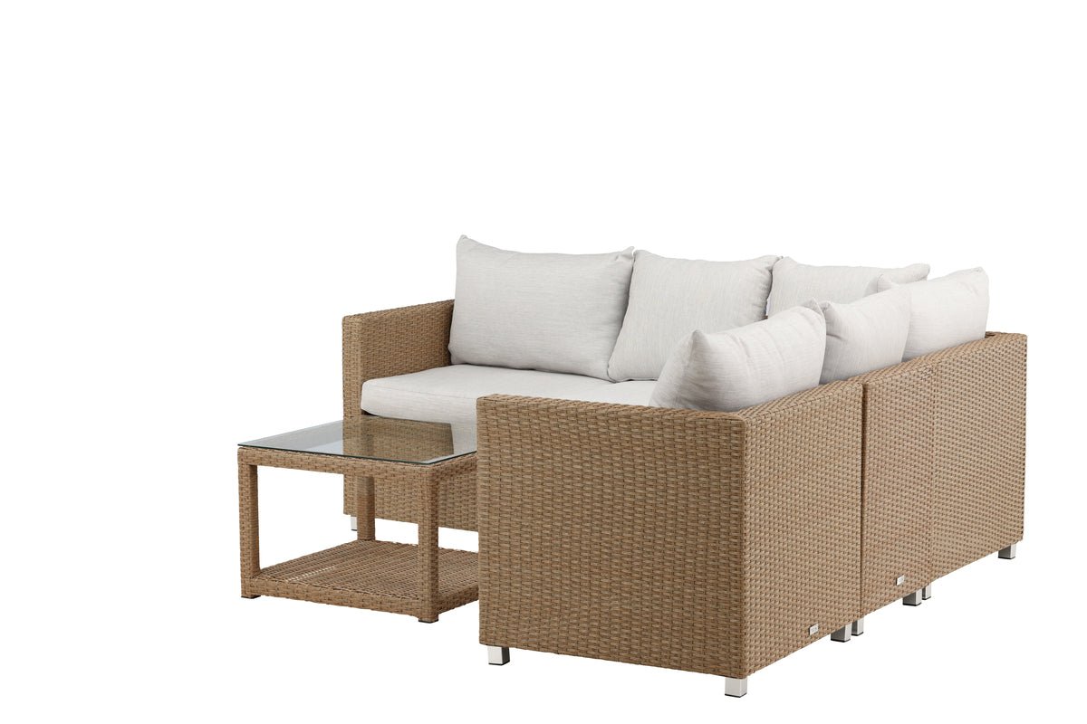 Garden Lounge Set Ludwiga - Available in Natural or Black