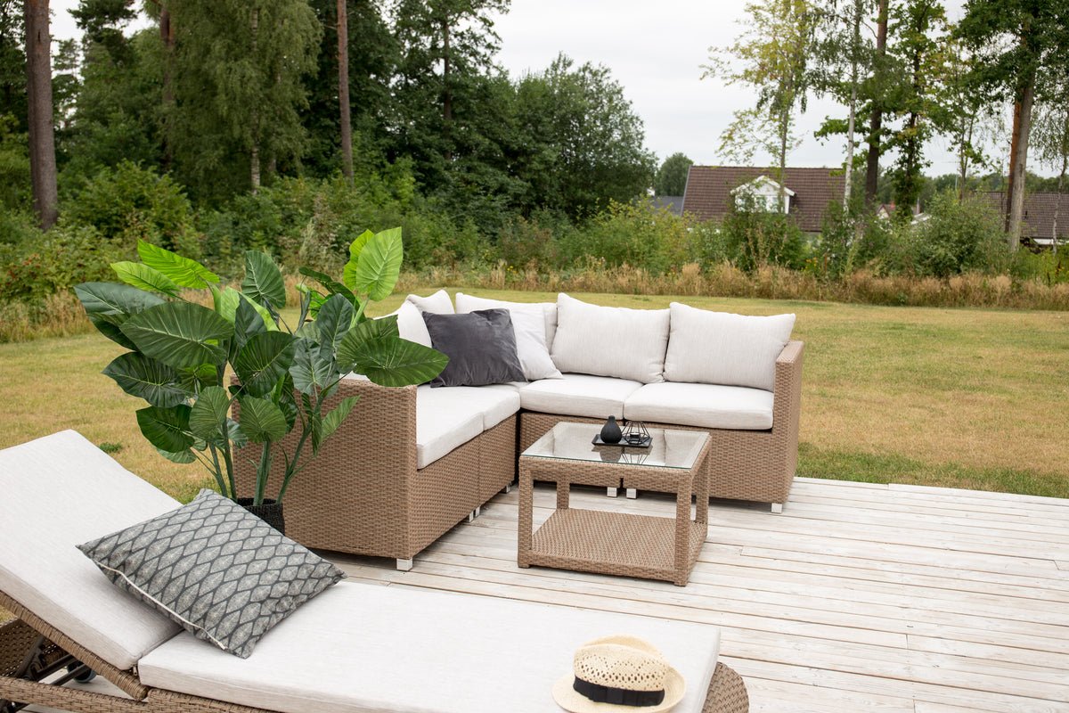 Garden Lounge Set Ludwiga - Available in Natural or Black