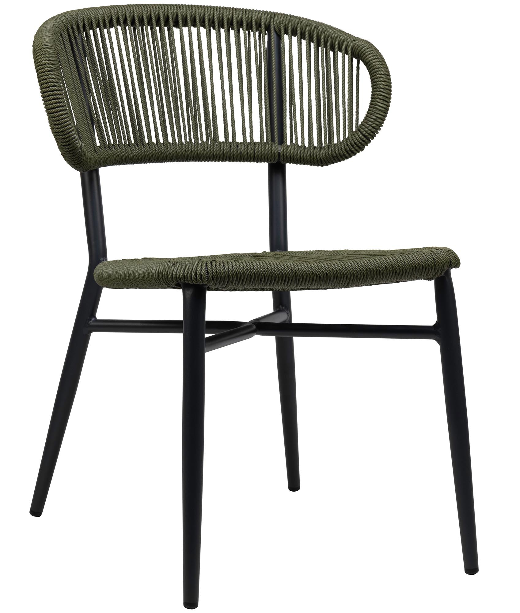 Set of 4 - Noura Rope Design Garden Chairs