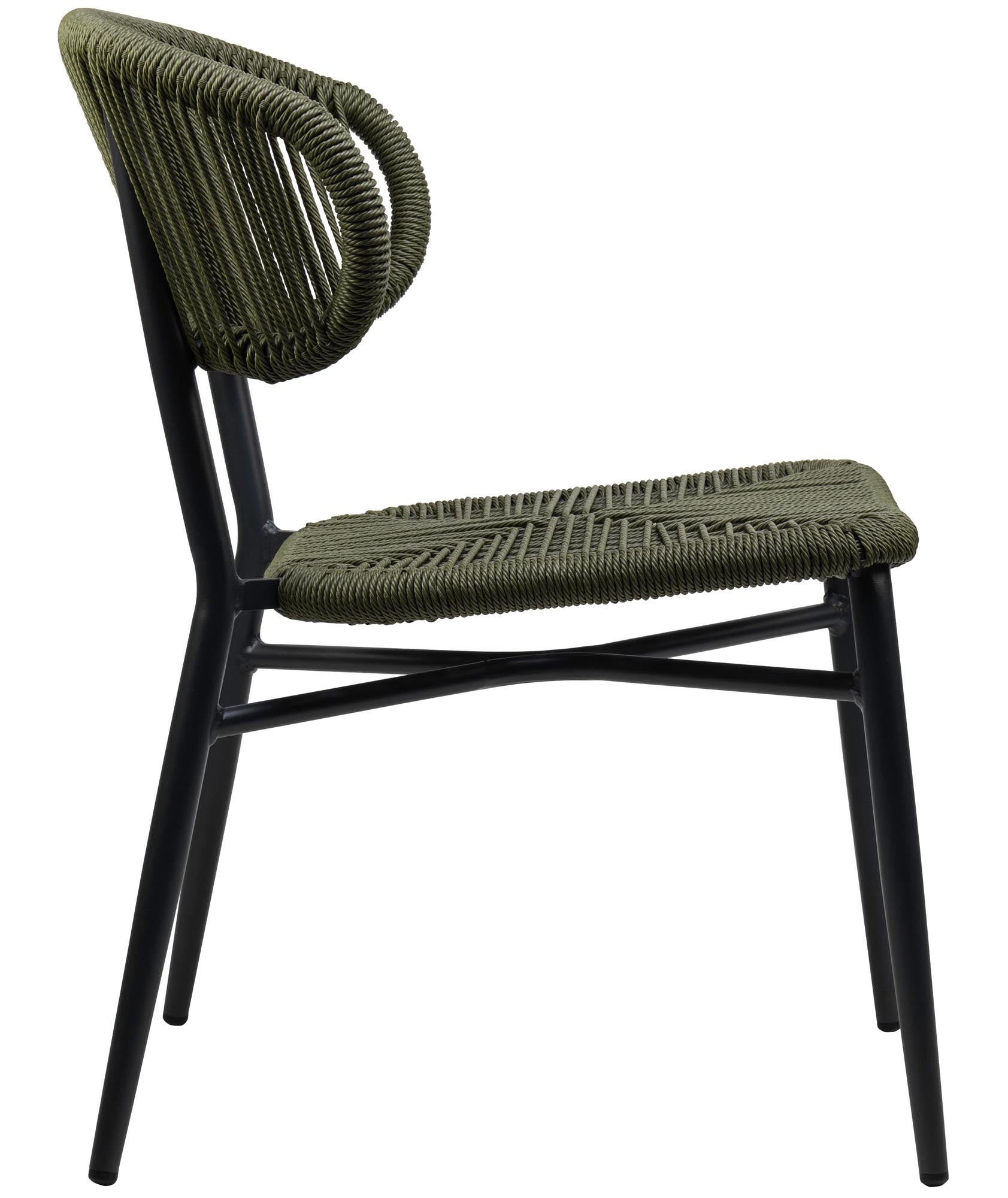 Set of 4 - Noura Rope Design Garden Chairs