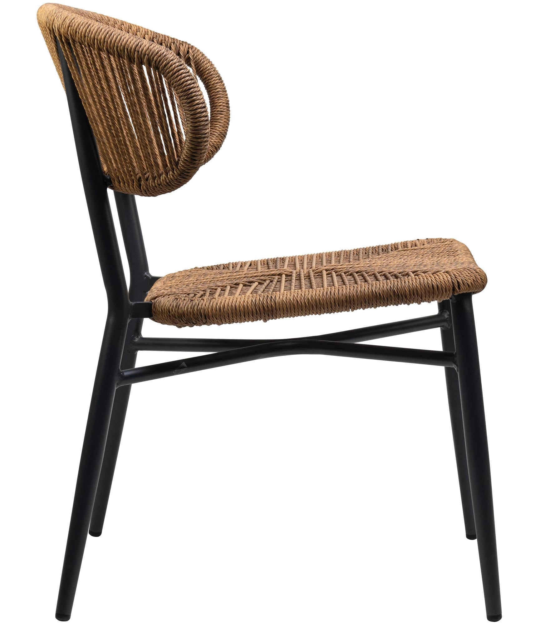 Set of 4 - Noura Rope Design Garden Chairs