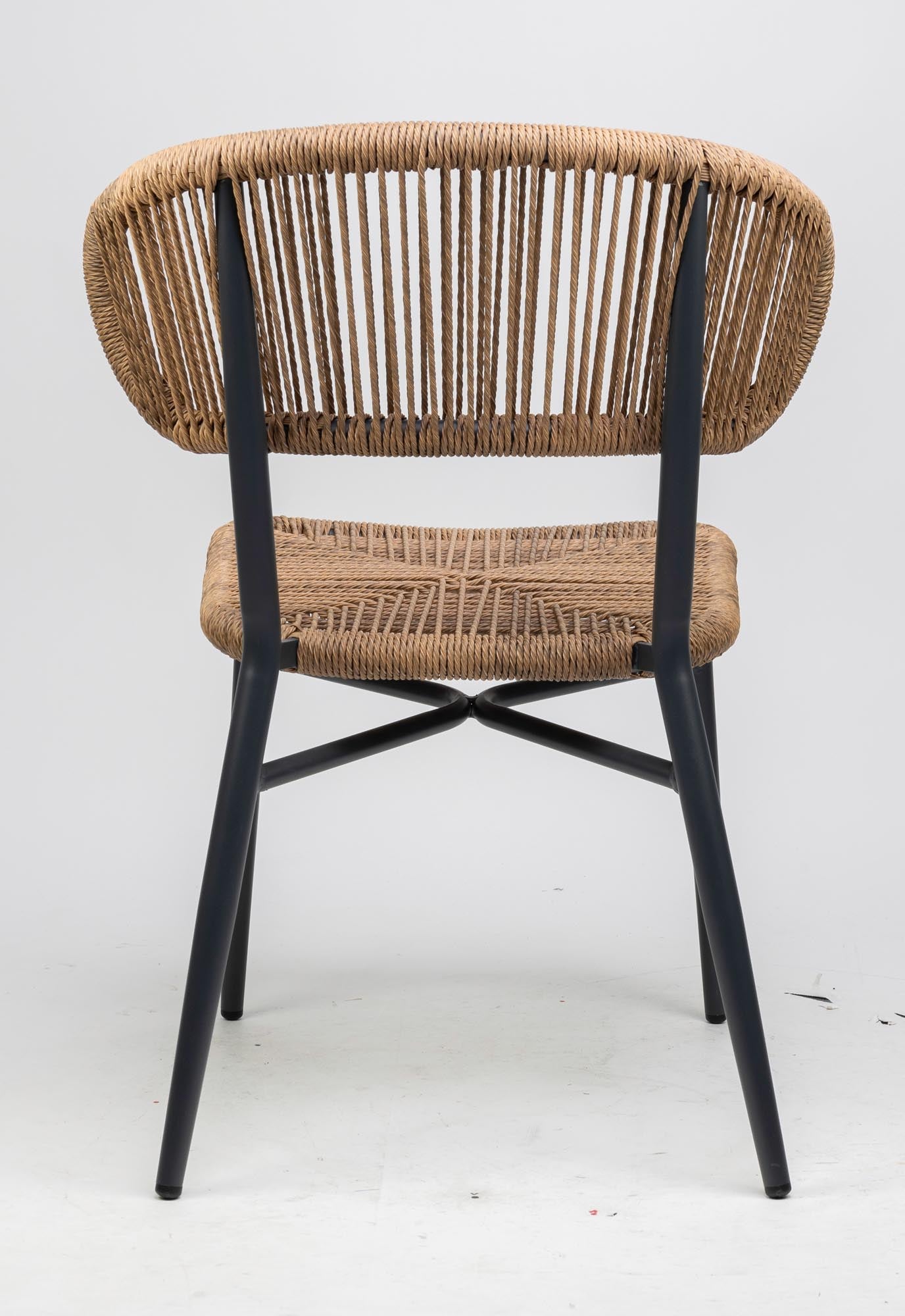 Set of 4 - Noura Rope Design Garden Chairs