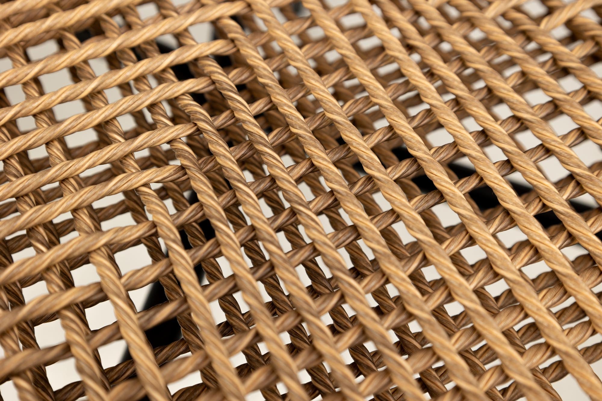 Set of 4 - Noura Rope Design Garden Chairs