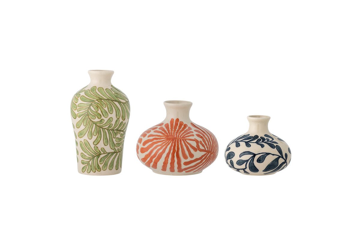 Vase Set (3-piece) "Flower Dream" – made of Stoneware