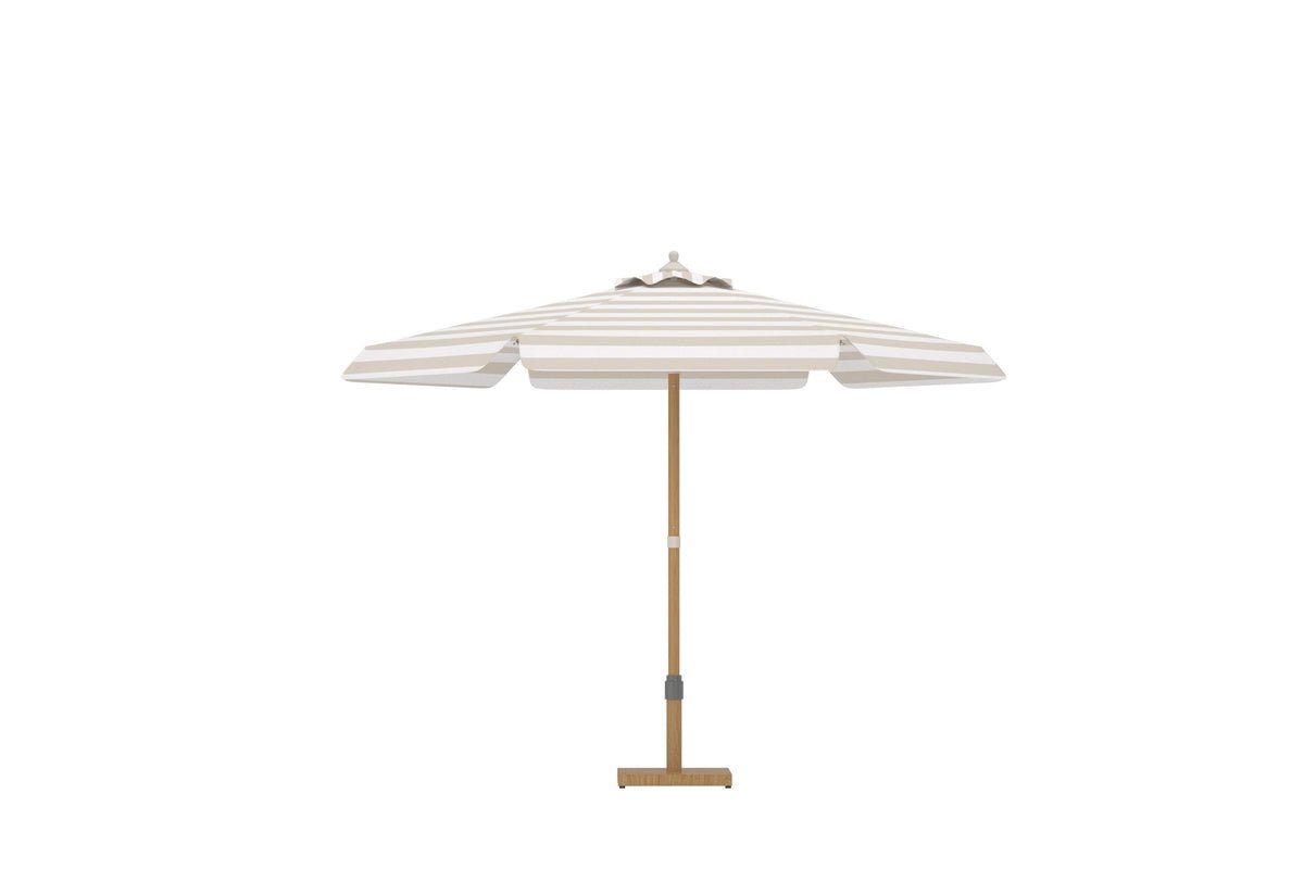 Tivaro Sun Umbrella – With Steel Frame and Striped Canopy