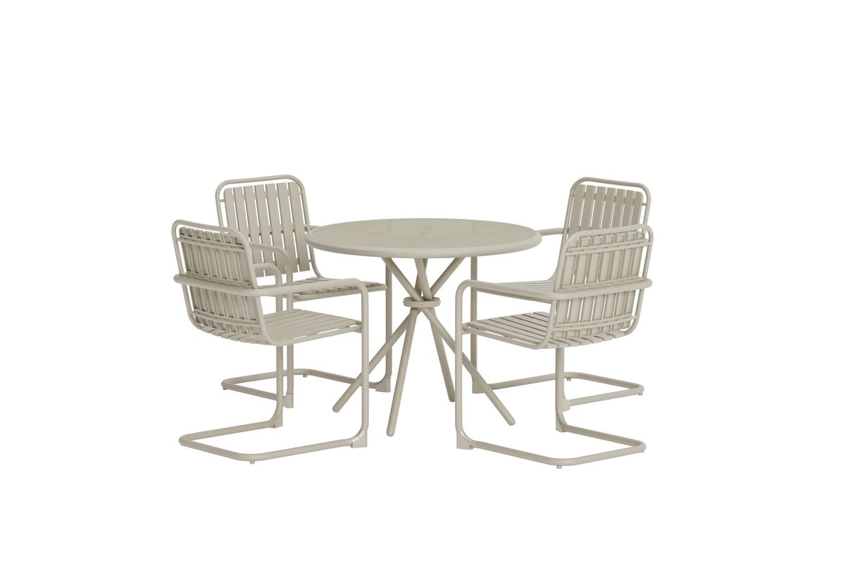 Garden Dining Set Alvero – 5-piece Set Available in 2 Colors