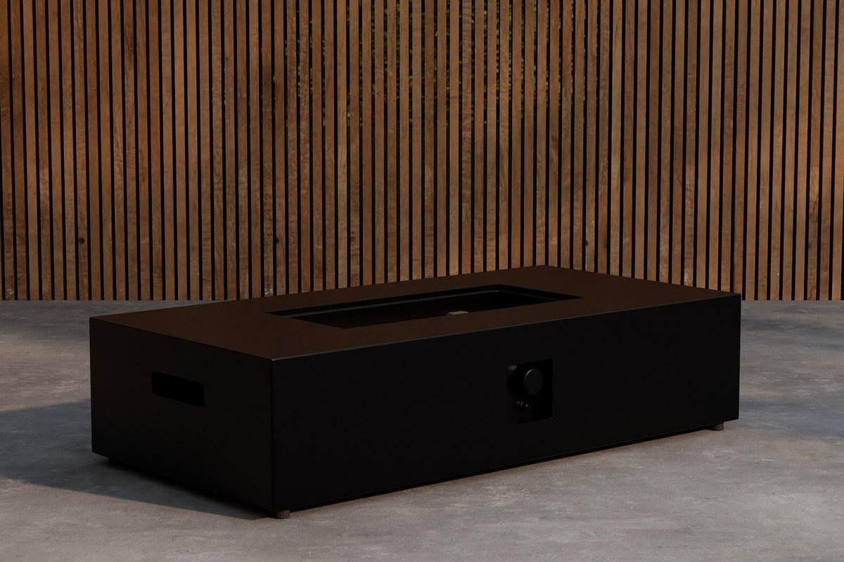 Feuerstelle Ignis -  rechteckige, schlanke Form aus Faserzement