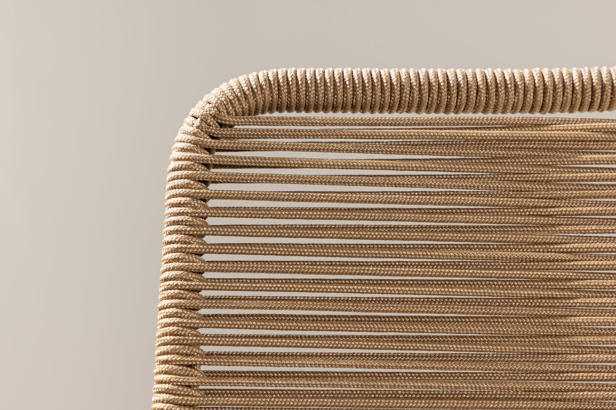 Gartenstuhl Lorano - mit braunem Polyesterseil