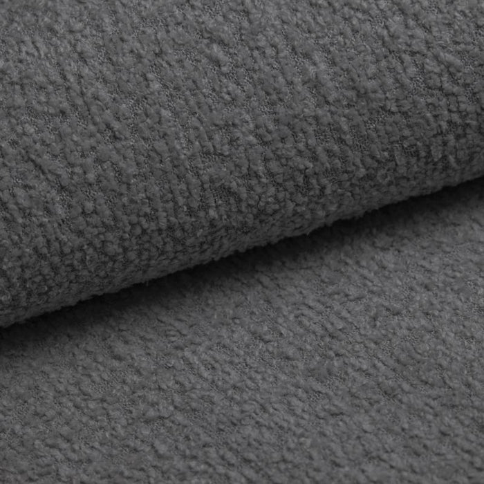 Modular corner sofa Yuma with bouclé side stool