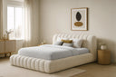 Designer Upholstered Bed Selene Bouclé with Storage