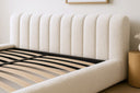 Designer Upholstered Bed Selene Bouclé with Storage