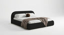 Designer Upholstered Bed Luma in Bouclé with Storage