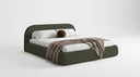 Designer Upholstered Bed Luma in Bouclé with Storage