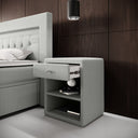 Designer Nightstand Amy in Bouclé