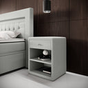 Designer Nightstand Amy in Bouclé