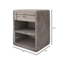 Designer bedside table Amy in corduroy