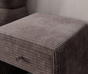 Designer bedside table Amy in corduroy