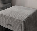 Designer bedside table Amy in corduroy