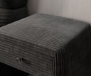 Designer bedside table Amy in corduroy