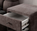 Designer bedside table Amy in corduroy