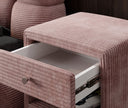 Designer bedside table Amy in corduroy