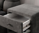 Designer bedside table Amy in corduroy