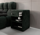 Designer bedside table Amy in corduroy