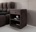 Designer bedside table Amy in corduroy