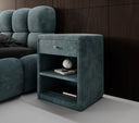 Designer bedside table Amy in corduroy