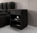 Designer bedside table Amy in corduroy