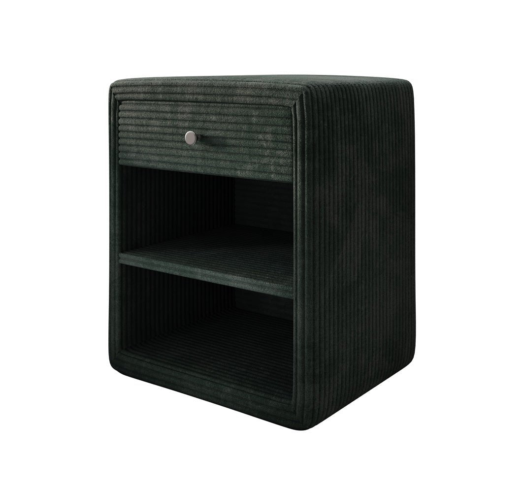 Designer bedside table Amy in corduroy