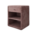 Designer bedside table Amy in corduroy