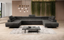 Designer Sofa Taormina with Sleeping and Folding Function in Corduroy