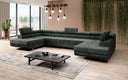 Designer Sofa Taormina with Sleeping and Folding Function in Corduroy