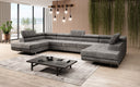 Designer Sofa Taormina with Sleeping and Folding Function in Corduroy