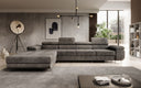 Designer Ecksofa Calvera Maxi mit Schlaf- und Klappfunktion in Cord